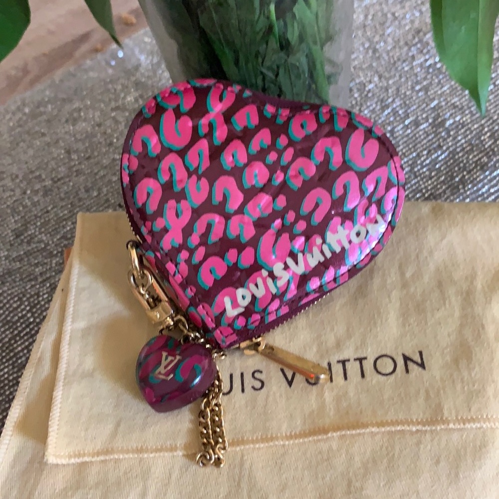 💝Louis Vuitton Stephen Sprouse Heart Coin Pouch💝 - Picture 1 of 6